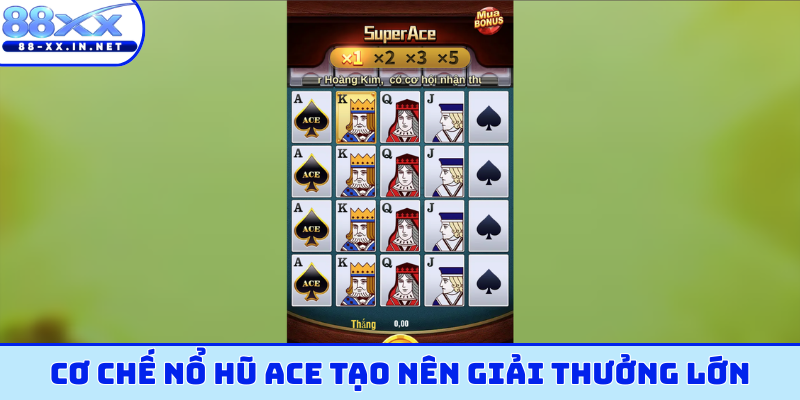 Cơ chế nổ hũ ACE tạo nên giải thưởng lớn