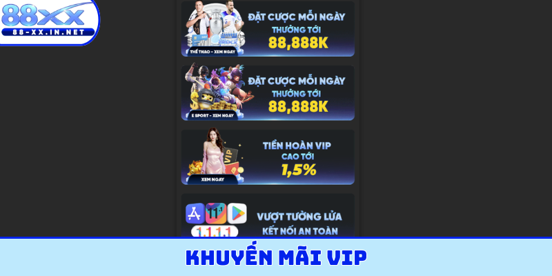 khuyến mãi VIP