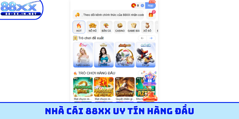 Nhà cái 88XX uy tín hàng đầu